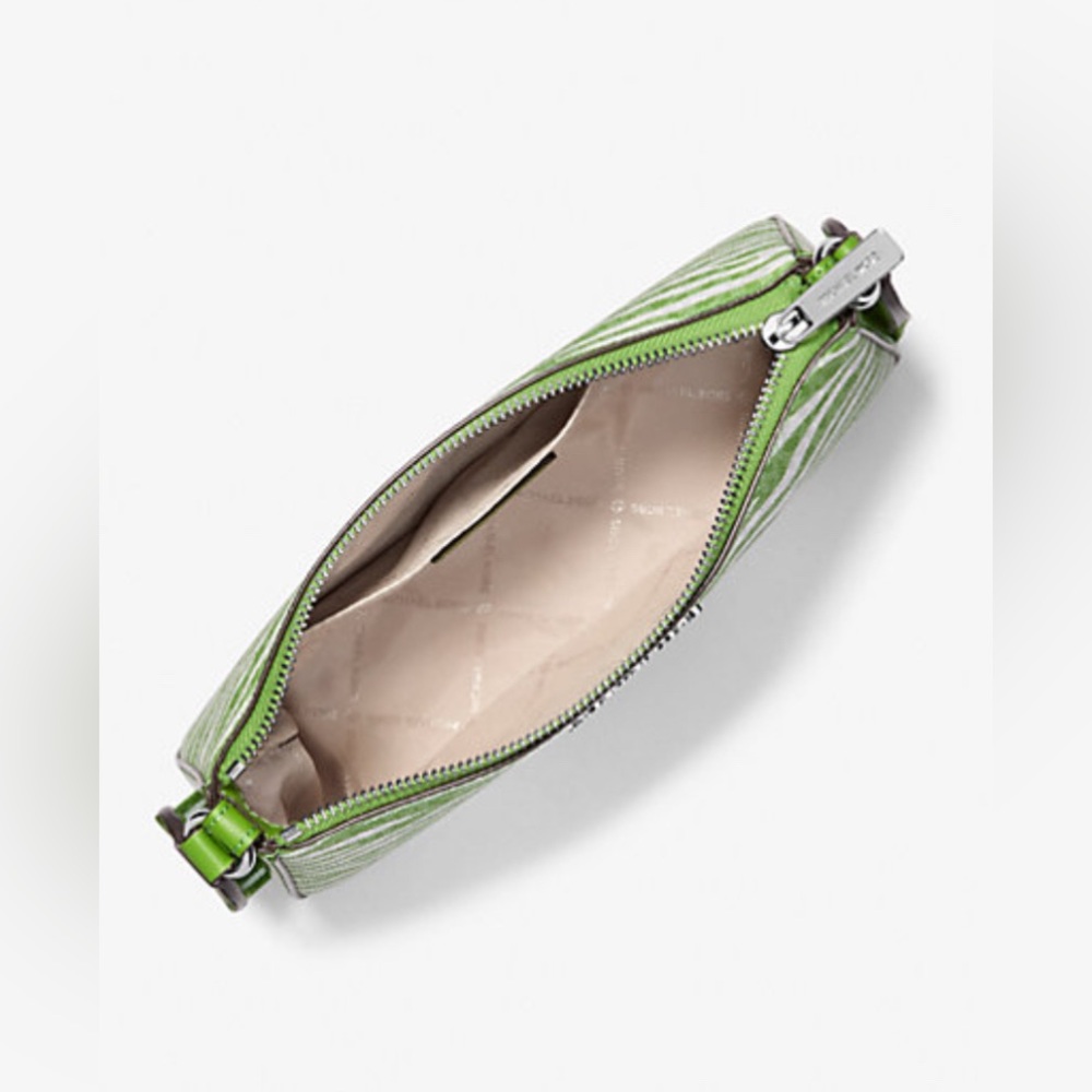 Michael Kors Retail $448 Jet Set Leather Medium Animal Print Logo Crossbody Bag - Picture 4 of 4